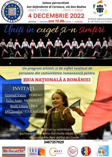 La Romania celebra la festa nazionale: le comunità si riuniscono a San Defendente